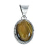 Native American Tiger Eye Sterling Silver Pendant AX129868